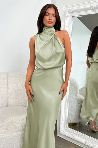 Quentin Dress Sahara Draped