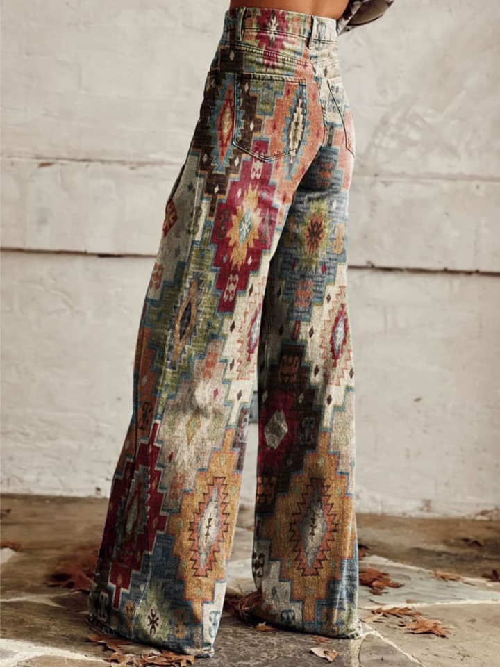 Sarah™ | Vintage boho-bukser med brede ben