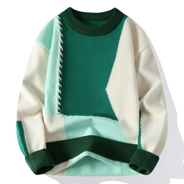 Sandro™ | Hyggelig patchwork-sweater