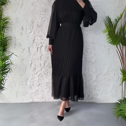 Hazel - Pleated Elegant Dress