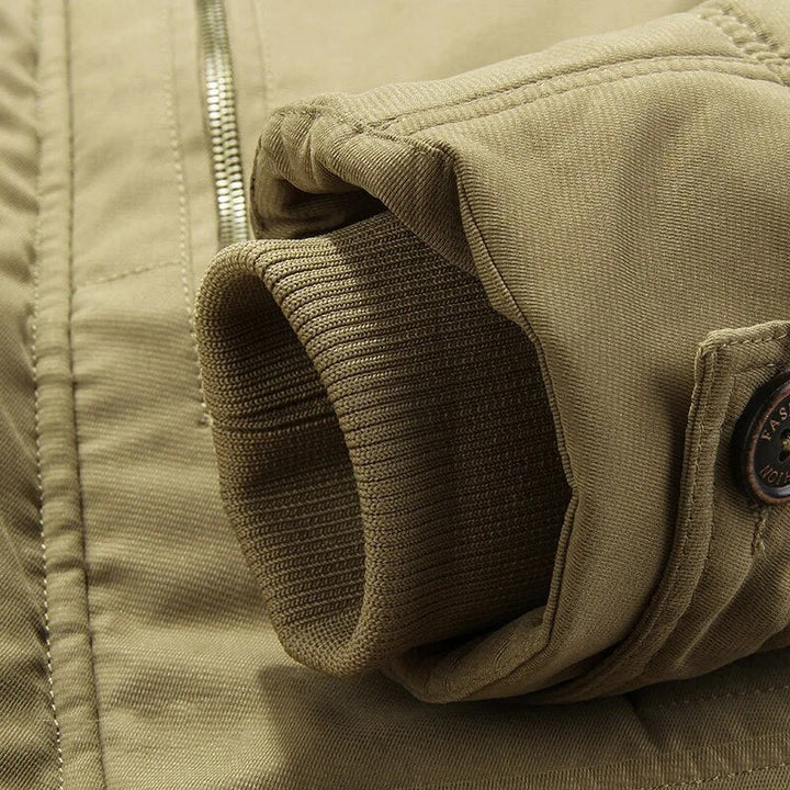 Termisk vinterparka til mænd med flere lommer