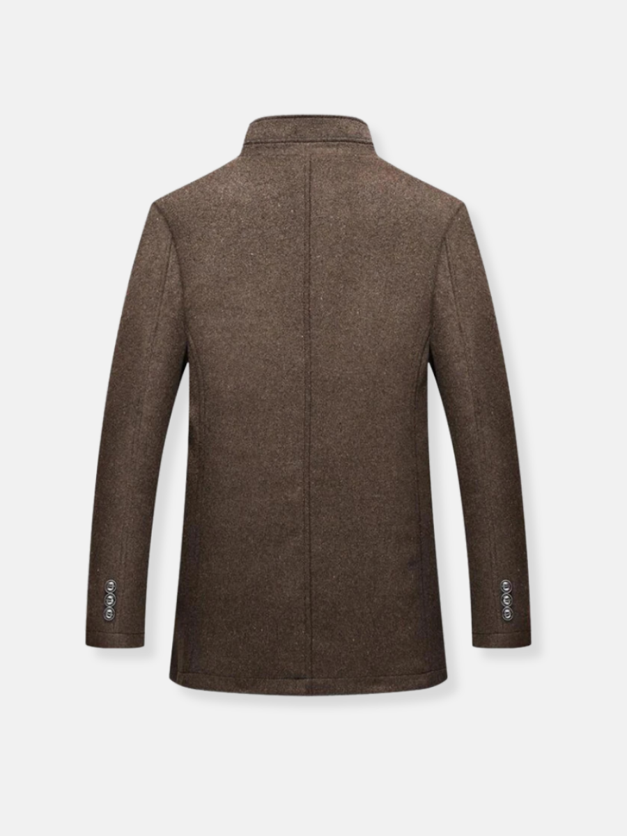 Trenchcoat i uld til mænd