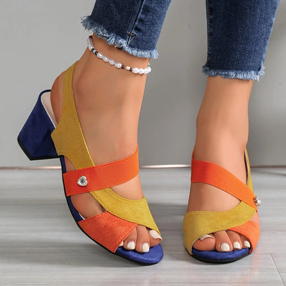 Elara™ | Comfortable Heels with Crossed Straps