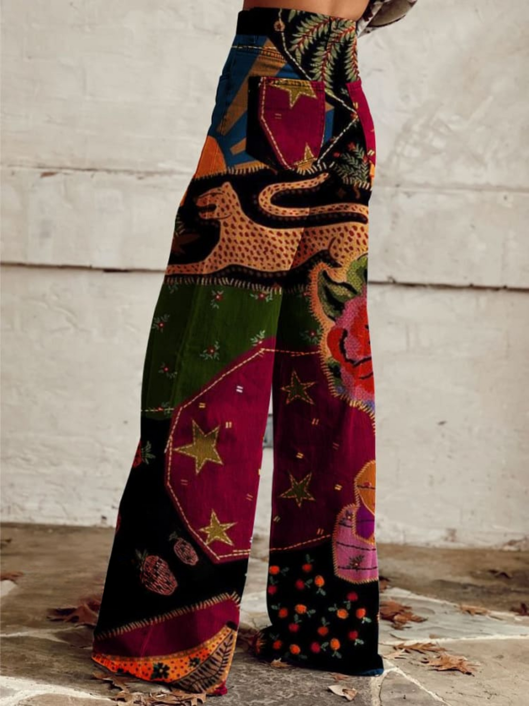 Teresa™ | Brede bukser i retro boho-stil