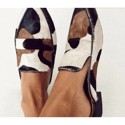 Marie - Orthopedic loafers cow pattern