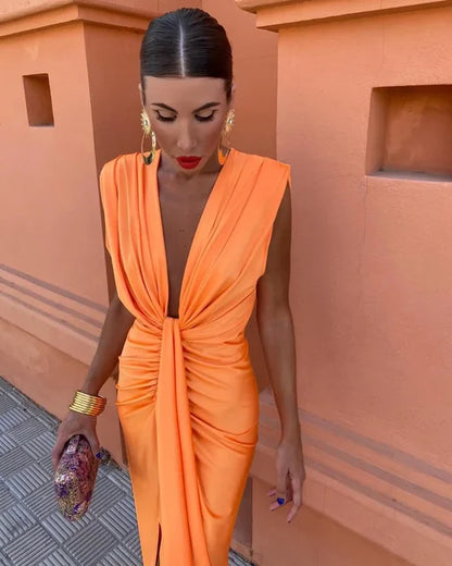Elegant Pleated Dress