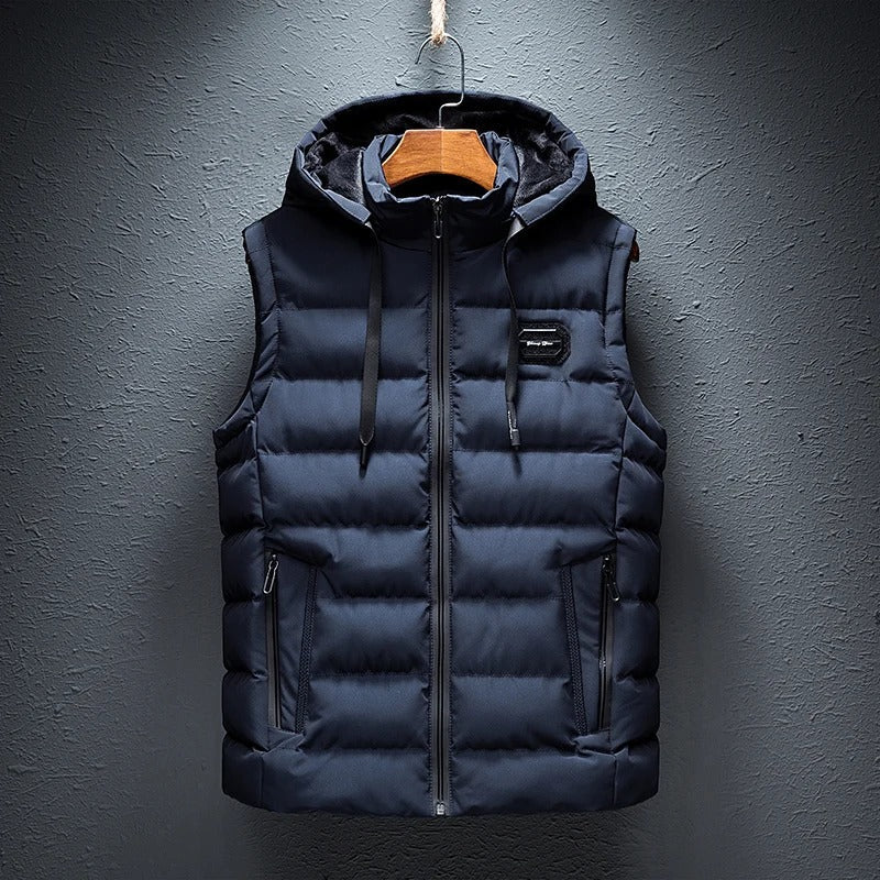 Anton™ | Puffer Vest Med Hætte