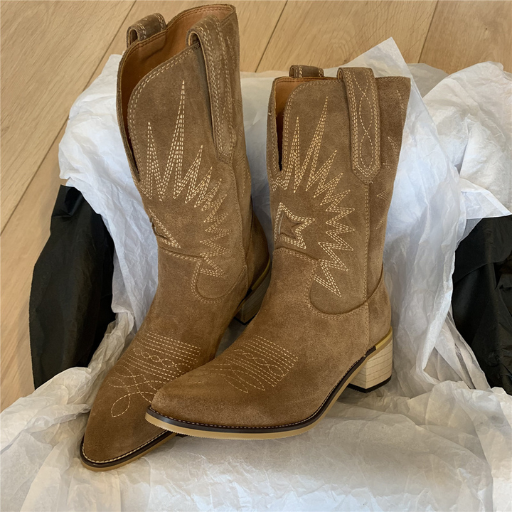 Trendy cowboystøvler til kvinder