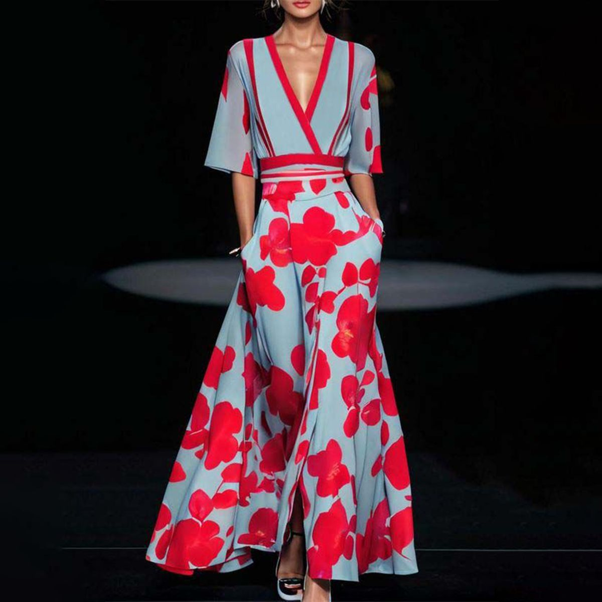 Elegant Viscose Dress